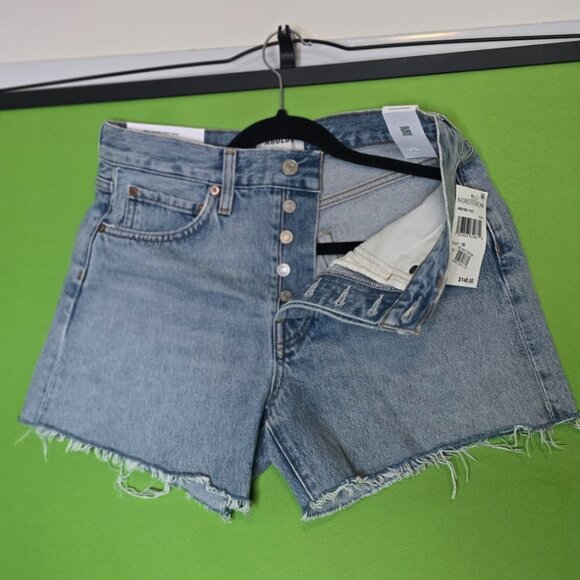 NWT AGOLDE Parker Long Loose Fit Denim Shorts – Size 26 - Picture 5 of 7